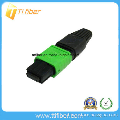 MPO APC Singlemode 12 Core Fiber Optic Connector